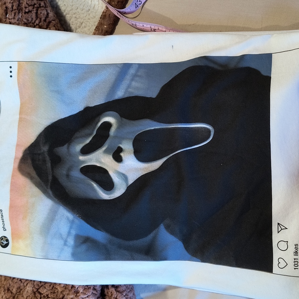 Bioworld Ghost Face Graphic Shirt, 2XL, NWT